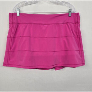 Lululemon Pace Rival Skirt - Skort Women's 14 Sonic Pink